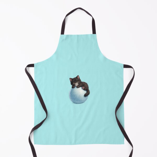 Item preview, black cat on a yoga ball designed and sold by PasoaPaso2025.