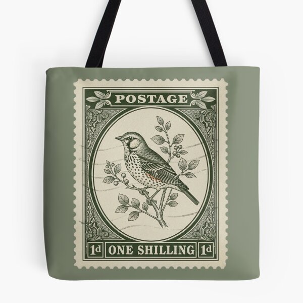Item preview, Vintage Bird Postage Stamp designed and sold by bloom-moon.
