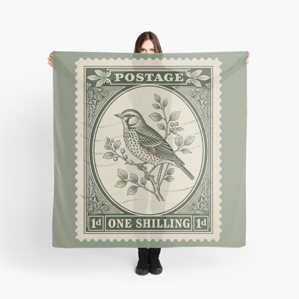Item preview, Vintage Bird Postage Stamp designed and sold by bloom-moon.