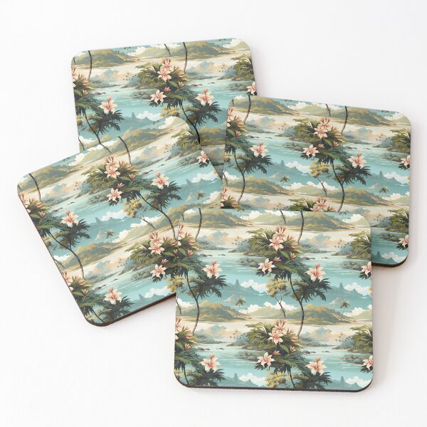 Item preview, Tropical Island Fantasies Pattern designed and sold by Eclectic Monkey.
