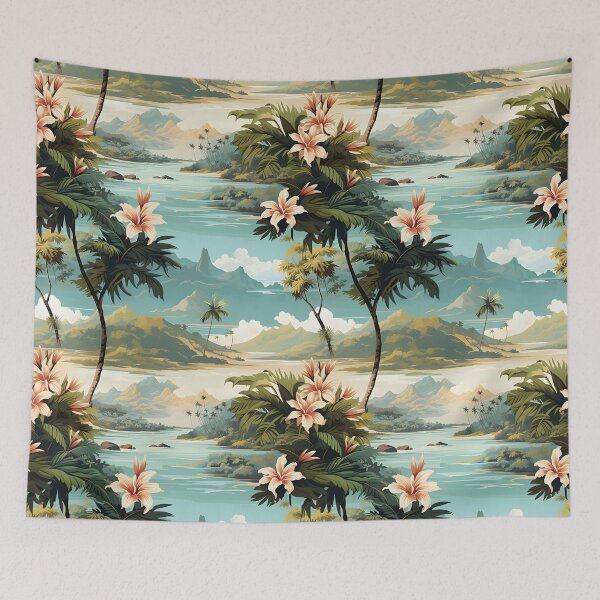 Item preview, Tropical Island Fantasies Pattern designed and sold by Eclectic Monkey.