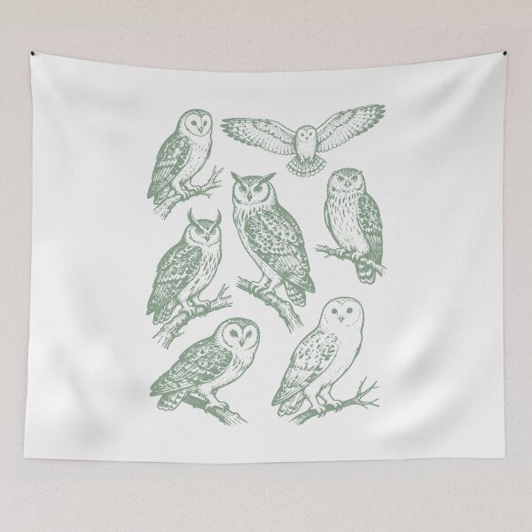 Item preview, Owls 90s Vintage Tattoo Style. designed and sold by EunsooLee.