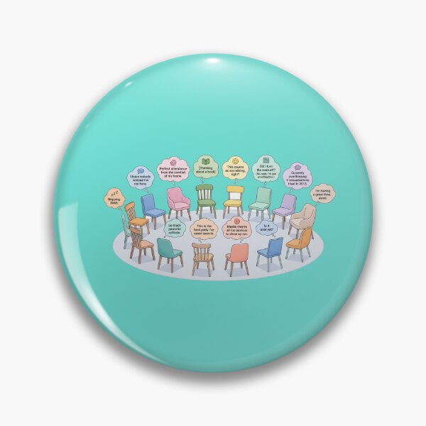 Item preview, Overthinking Club – Meetings Canceled Introvert Design designed and sold by Quiet Mode Studio.