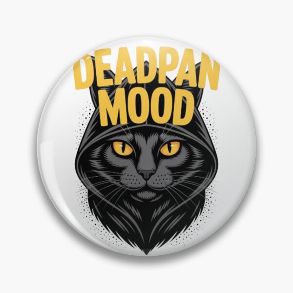 Item preview, Deadpan Mood Hooded Cat Graphic Tee designed and sold by NewUSShop.