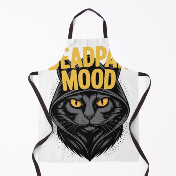 Item preview, Deadpan Mood Hooded Cat Graphic Tee designed and sold by NewUSShop.