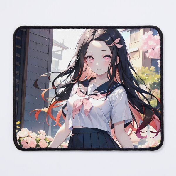 Item preview, Nezuko Kamado Demon Slayer Spring Garden School Uniform designed and sold by TanglenRabbit.