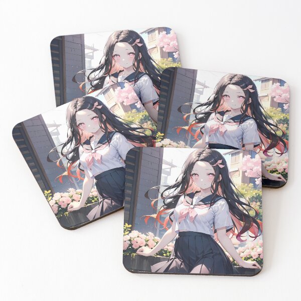 Item preview, Nezuko Kamado Demon Slayer Spring Garden School Uniform designed and sold by TanglenRabbit.