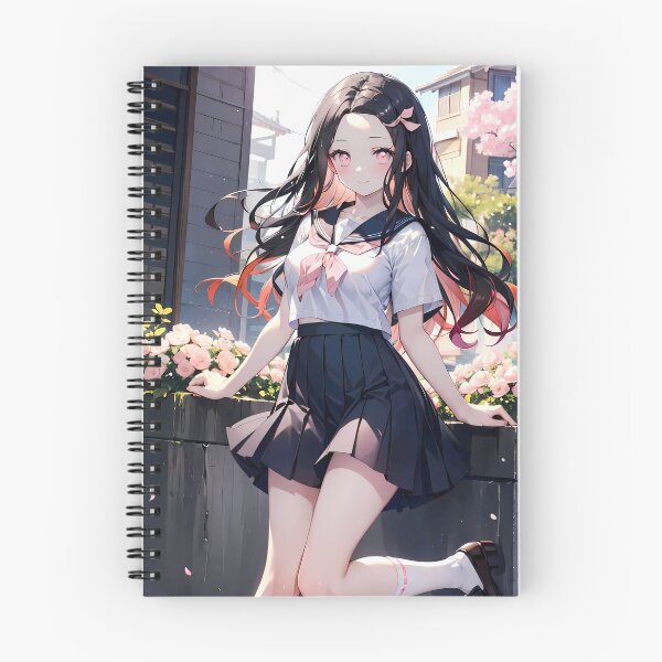 Item preview, Nezuko Kamado Demon Slayer Spring Garden School Uniform designed and sold by TanglenRabbit.