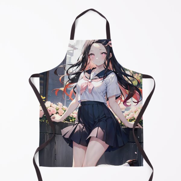 Item preview, Nezuko Kamado Demon Slayer Spring Garden School Uniform designed and sold by TanglenRabbit.