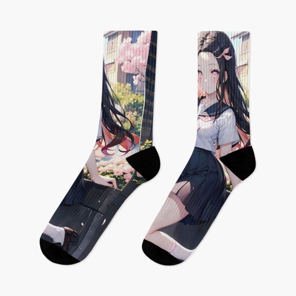 Item preview, Nezuko Kamado Demon Slayer Spring Garden School Uniform designed and sold by TanglenRabbit.