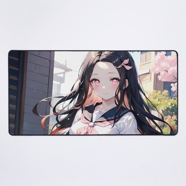 Item preview, Nezuko Kamado Demon Slayer Spring Garden School Uniform designed and sold by TanglenRabbit.