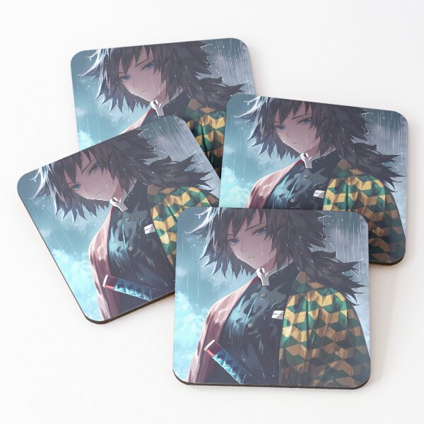Item preview, Giyu Tomioka Demon Slayer Rainy Blue Portrait designed and sold by TanglenRabbit.