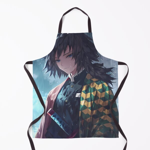 Item preview, Giyu Tomioka Demon Slayer Rainy Blue Portrait designed and sold by TanglenRabbit.