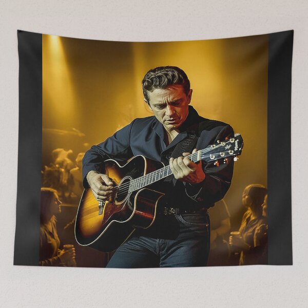 Item preview, JOHNNY CASH - Wall Art - Man In Black designed and sold by DBM Photo Gallery 1.
