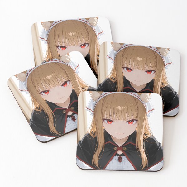 Item preview, Holo Spice And Wolf Headscarf Closeup Wolf Ears Red Eyes designed and sold by TanglenRabbit.