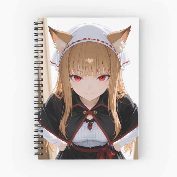 Item preview, Holo Spice And Wolf Headscarf Closeup Wolf Ears Red Eyes designed and sold by TanglenRabbit.