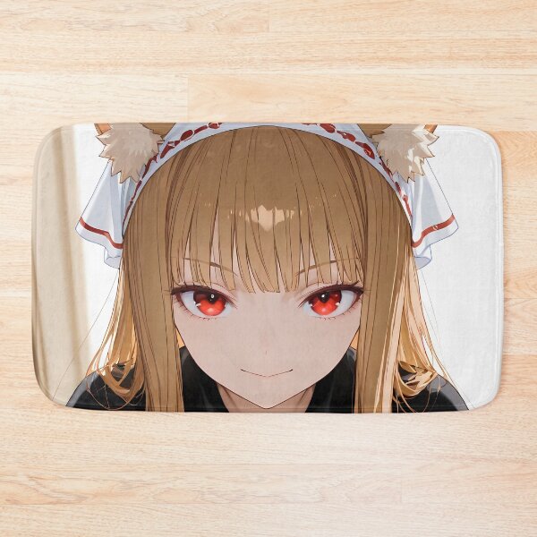 Item preview, Holo Spice And Wolf Headscarf Closeup Wolf Ears Red Eyes designed and sold by TanglenRabbit.