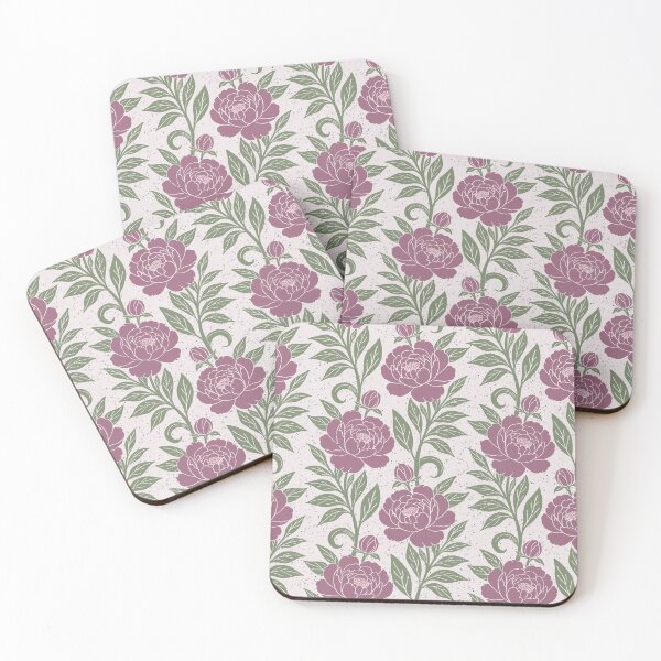Item preview, Large scale of Dusty Mauve Peony Botanical Seamless Floral Pattern Design designed and sold by DColourMuse.