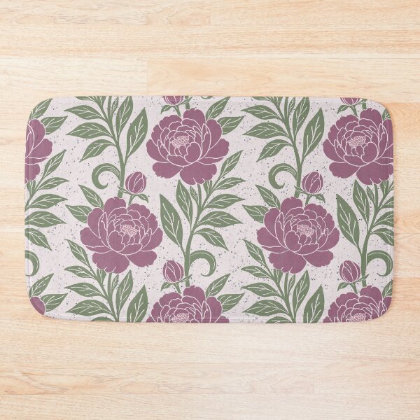 Item preview, Large scale of Dusty Mauve Peony Botanical Seamless Floral Pattern Design designed and sold by DColourMuse.