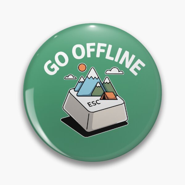 Item preview, ESC GO OFFLINE Camping  designed and sold by SusanaDesigns.