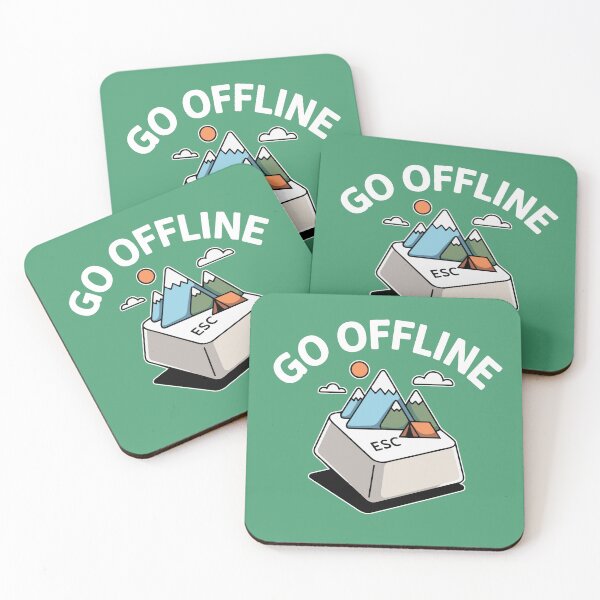 Item preview, ESC GO OFFLINE Camping  designed and sold by SusanaDesigns.