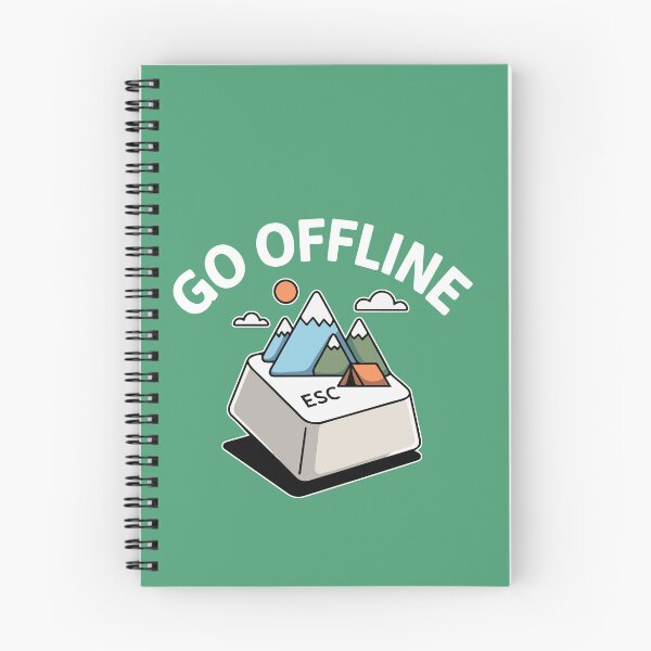 Item preview, ESC GO OFFLINE Camping  designed and sold by SusanaDesigns.