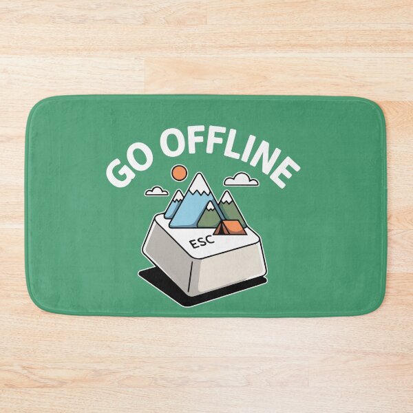Item preview, ESC GO OFFLINE Camping  designed and sold by SusanaDesigns.