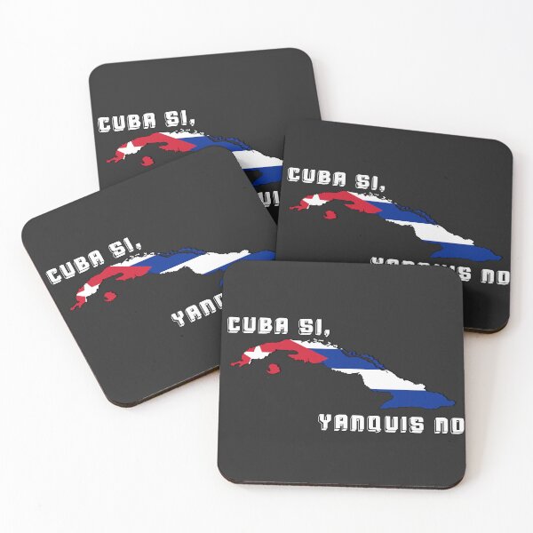 Item preview, Cuba Sí Yanquis No Flag Map Art Print | Anti-Imperialist Cuban Slogan Poster - Revolutionary Latin American Politics, Cuban Pride Decor & Protest Stickers designed and sold by RevolutionToday.