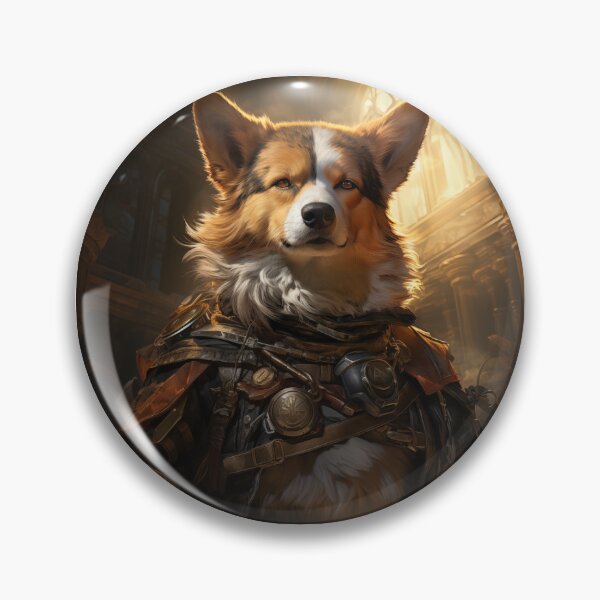Item preview, Sir Paws Corgi Knight – Random Vibes Cute designed and sold by TechDreamscapes.