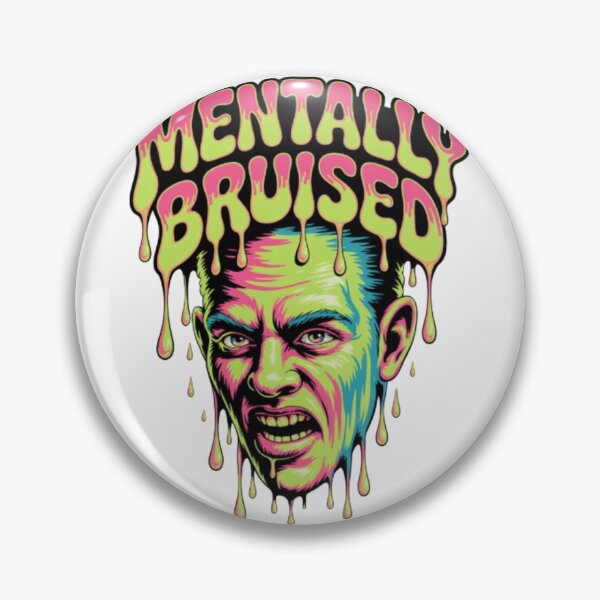 Item preview, Mentally Bruised Psychedelic Drip Graphic Tee designed and sold by NewUSShop.