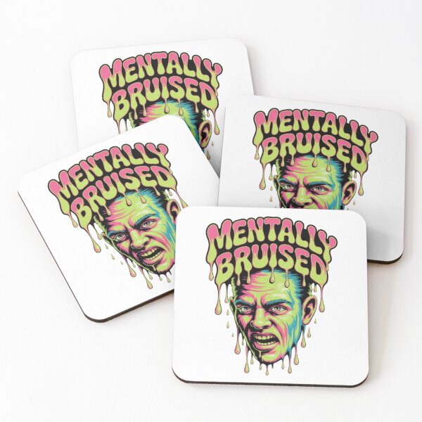 Item preview, Mentally Bruised Psychedelic Drip Graphic Tee designed and sold by NewUSShop.