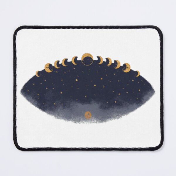 Item preview, Moon Phases Wall Art, Celestial Minimalist Print, Lunar Phases Poster, Astrology Decor, Gold Navy Space Art, Boho Cosmic Design designed and sold by Dreprogress.