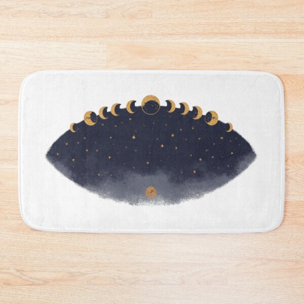 Item preview, Moon Phases Wall Art, Celestial Minimalist Print, Lunar Phases Poster, Astrology Decor, Gold Navy Space Art, Boho Cosmic Design designed and sold by Dreprogress.
