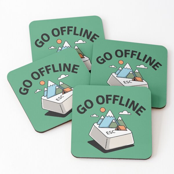Item preview, ESC GO OFFLINE Camping  designed and sold by SusanaDesigns.