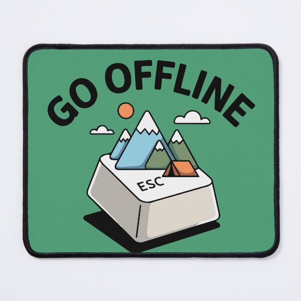 Item preview, ESC GO OFFLINE Camping designed and sold by SusanaDesigns.