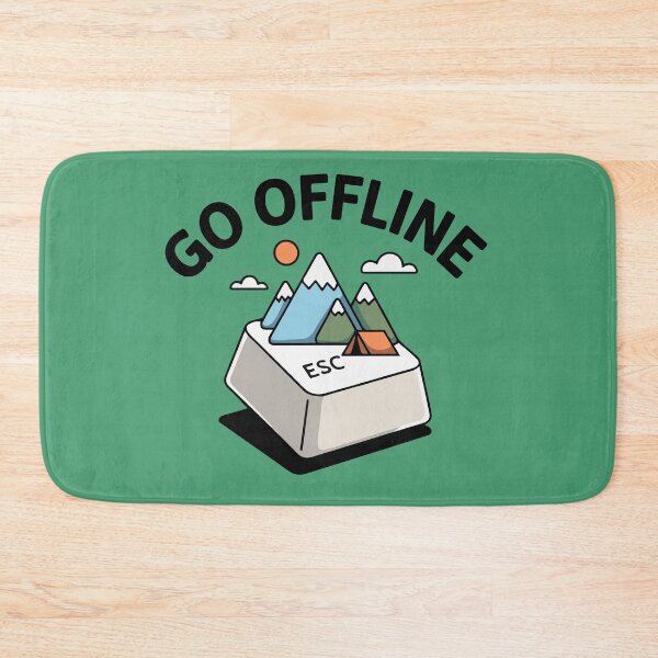Item preview, ESC GO OFFLINE Camping  designed and sold by SusanaDesigns.