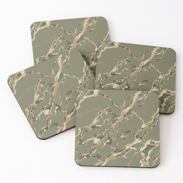 Item preview, Khaki Olive Green Cream Marble Design Pattern designed and sold by burbankdesigns.