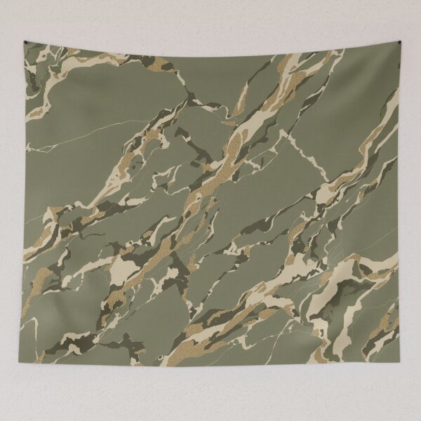 Item preview, Khaki Olive Green Cream Marble Design Pattern designed and sold by burbankdesigns.