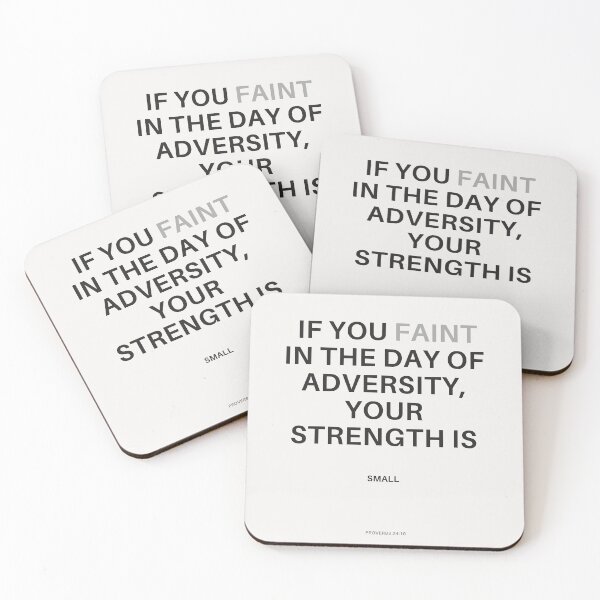 Item preview, Proverbs 24:10 designed and sold by Undonemadenew.