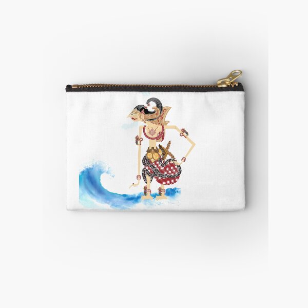 Item preview, "Prabu Basudewa" Javanese Wayang Kulit Puppet on Ocean Waves designed and sold by artsdylan.