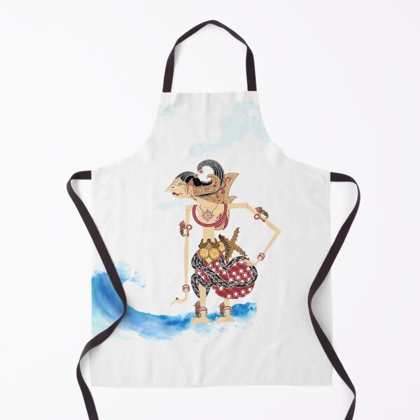 Item preview, "Prabu Basudewa" Javanese Wayang Kulit Puppet on Ocean Waves designed and sold by artsdylan.