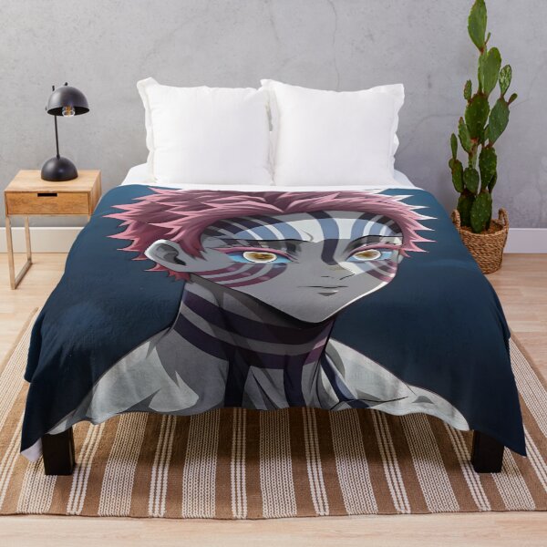 Item preview, Akaza Demon Slayer Moonlit Portrait designed and sold by TanglenRabbit.