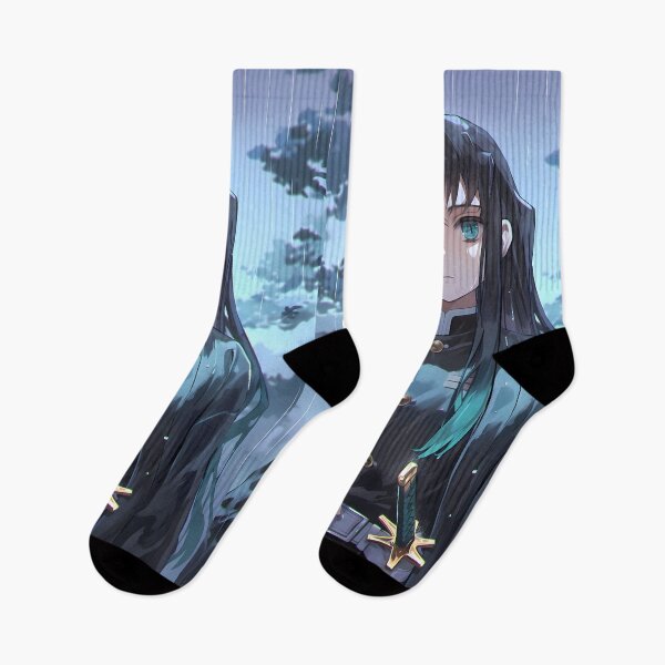 Item preview, Muichiro Tokito Demon Slayer Rainy Forest Calm designed and sold by TanglenRabbit.