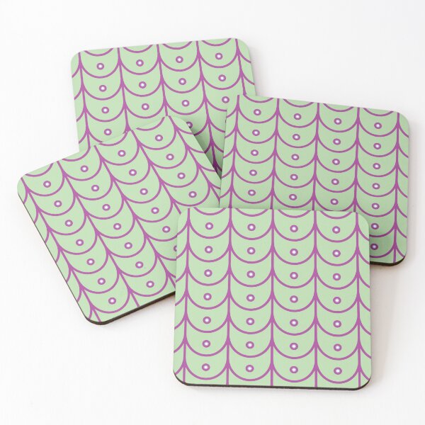 Item preview, Greek Goddess Scales Magenta and Seafoam designed and sold by PCaleDesigns.
