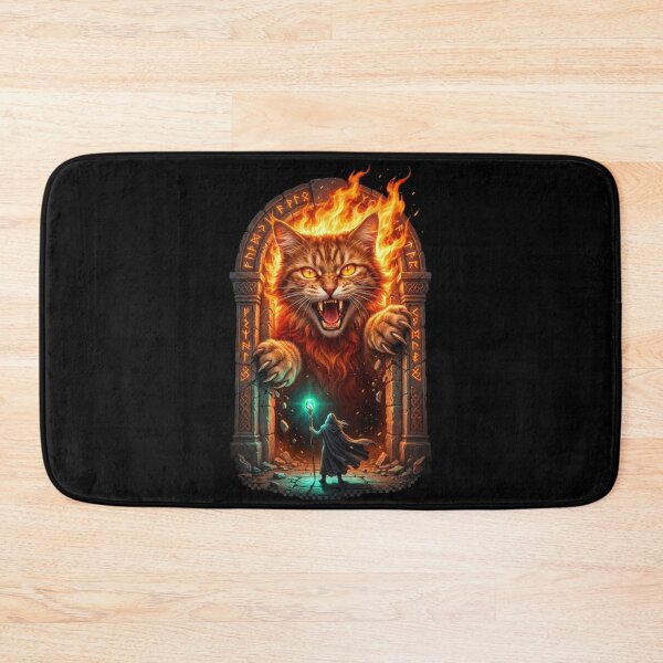 Item preview, Giant Cat vs Wizard Epic Fantasy — Funny Cat Lover Gift designed and sold by Zippy Creation.