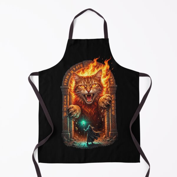 Item preview, Giant Cat vs Wizard Epic Fantasy — Funny Cat Lover Gift designed and sold by Zippy Creation.