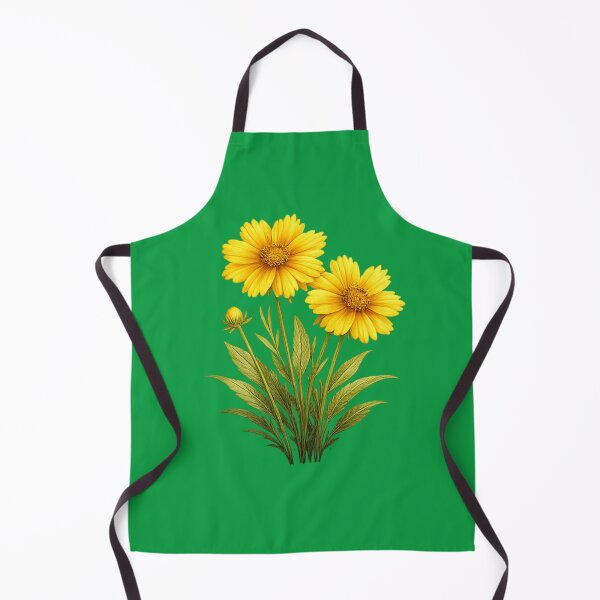 Item preview, Coreopsis Sunshine – Golden Cheer Botanical Circle Design designed and sold by TheJoyfulPen.