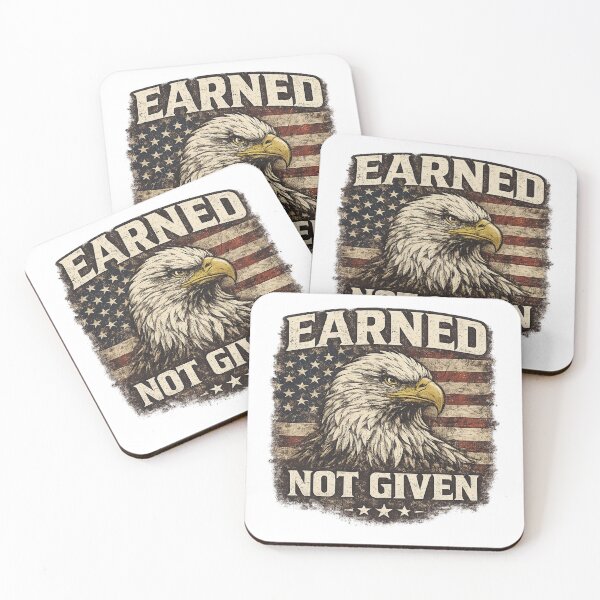 Item preview, Patriotic American Eagle Design – “Earned Not Given” USA Freedom designed and sold by EarnedPatriot.