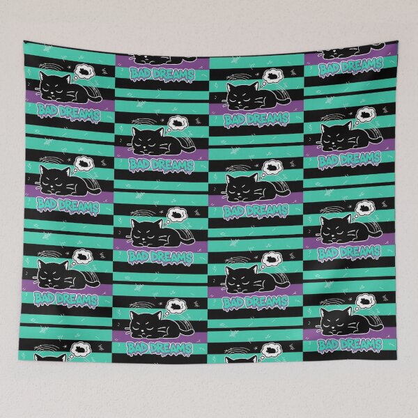 Item preview, Bad Dreams Black Cat Cartoon designed and sold by Taridesign.