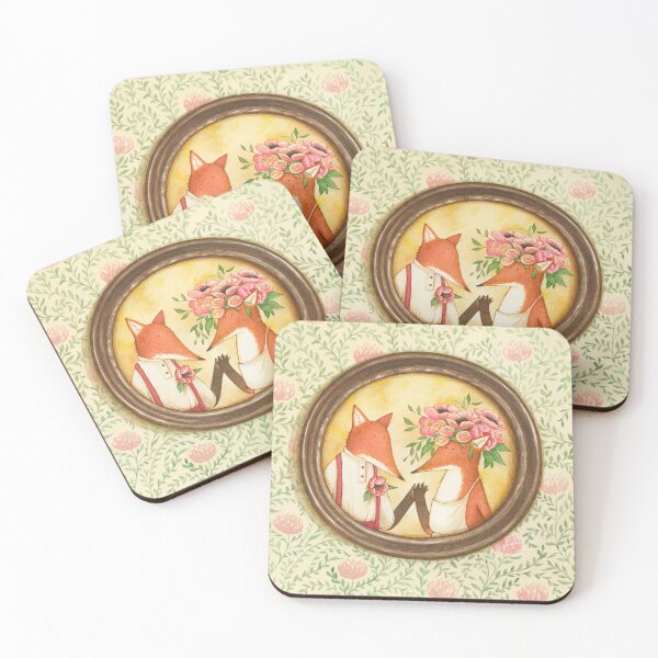 Item preview, FOX WEDDING designed and sold by ES Illustration.